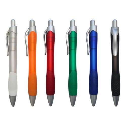 5114-5119.-Lapicero-plastico-retractil-con-goma-antideslizante-con-punta-y-clip-de-color-.jpg Lapicero plástico retráctil con punta y clip de color - Imagen 1