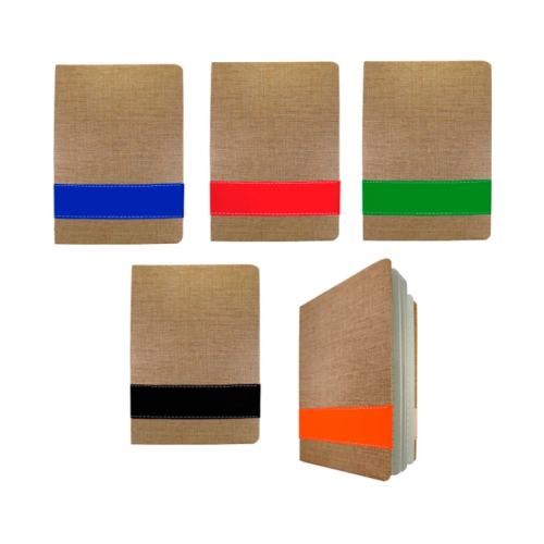 5692-5696.-Libreta-ecologica-cubierta-de-lino-y-polieretano-con-80-hojas-de-color-crema.-Contenido-14.7-x-21-cm.jpg Libreta ecológica cubierta de lino y poliuretano con 80 hojas. Contenido 14.7 x 21 cm - Imagen 1