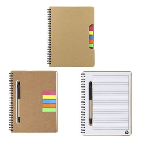 5791.-Libreta-anillada-de-70-hojas-con-5-post-it-mas-lapicero.-Medida-17.5-x-14-cm.jpg Libreta anillada de 70 hojas con 5 post-it mas lapicero. Medida 17.5 x 14 cm - Imagen 1