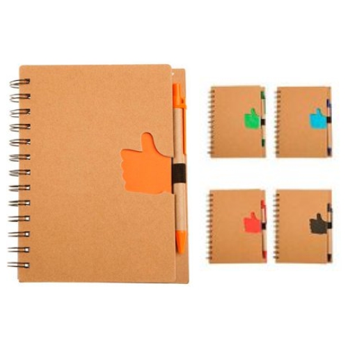 5797-5801.-Libreta-anillada-de-70-hojas-mas-lapicero-ecologico.-Medida-13-x-18-cm.jpg Libreta anillada de 70 hojas mas lapicero ecológico. Medida 13 x 18 cm - Imagen 1