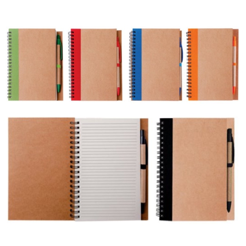 5802-5806.-Libreta-anillada-de-60-hojas-mas-lapicero-ecologico.-Medida-13-x-18-cm.jpg Libreta anillada de 60 hojas mas lapicero ecológico. Medida 13 x 18 cm - Imagen 1