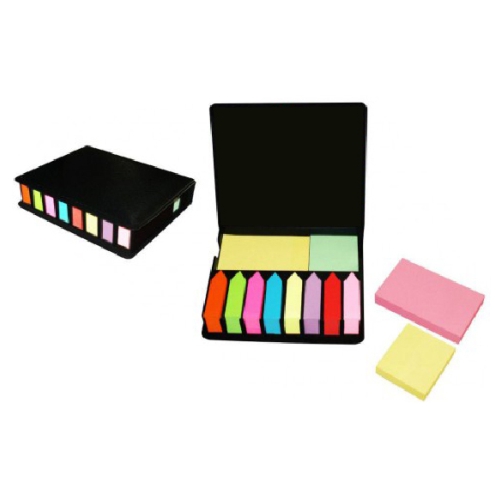 6066.-Porta-taco-de-cuerina-sin-calendario-mas-Post-it.-de-colorees.-Medida-13-x-10.5-x-3-cm.jpg Porta taco sin Calendario con señaladores. Medida: 13 x 10.5 x 3 cm - Imagen 1