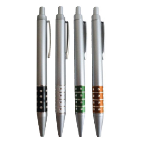 6781-6786.-Lapicero-plastico-retractil-con-toques-plateados-y-de-color.jpg Lapicero plástico retractil con toques plateados y de color - Imagen 1