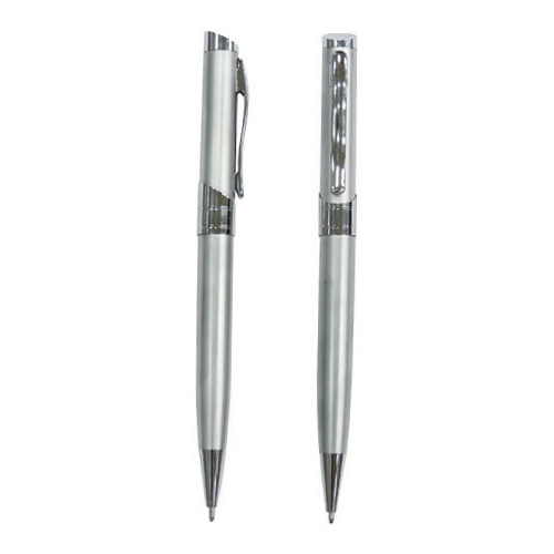 6811.-Lapicero-metalico-retractil-color-entero-con-clip-y-punta-de-color-plateado.jpg Lapicero metálico retráctil color entero con clip y punta de color plateado - Imagen 1
