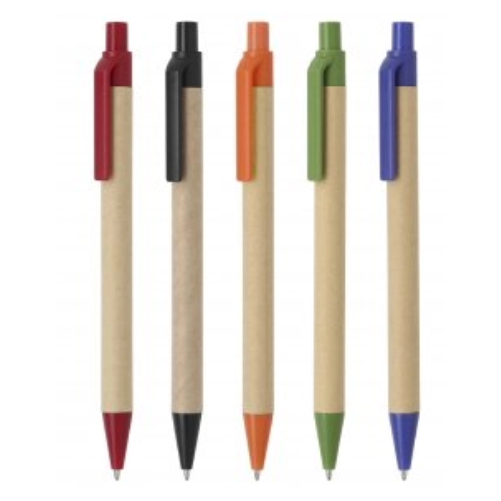 LAPICERO-ECOLOGICO-MERCHANDISING.webp Lapiceros ecológico retractil con clip de color - Imagen 1
