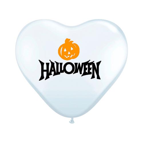 globo-corazon-negro-1.jpg Globos Corazón Blanco impreso - Imagen 1