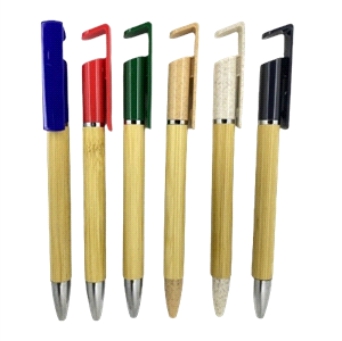 lapicero-fibra-de-trigo-portacelular.jpg Lapiceros fibra de trigo y bamboo con porta celular - Imagen 1
