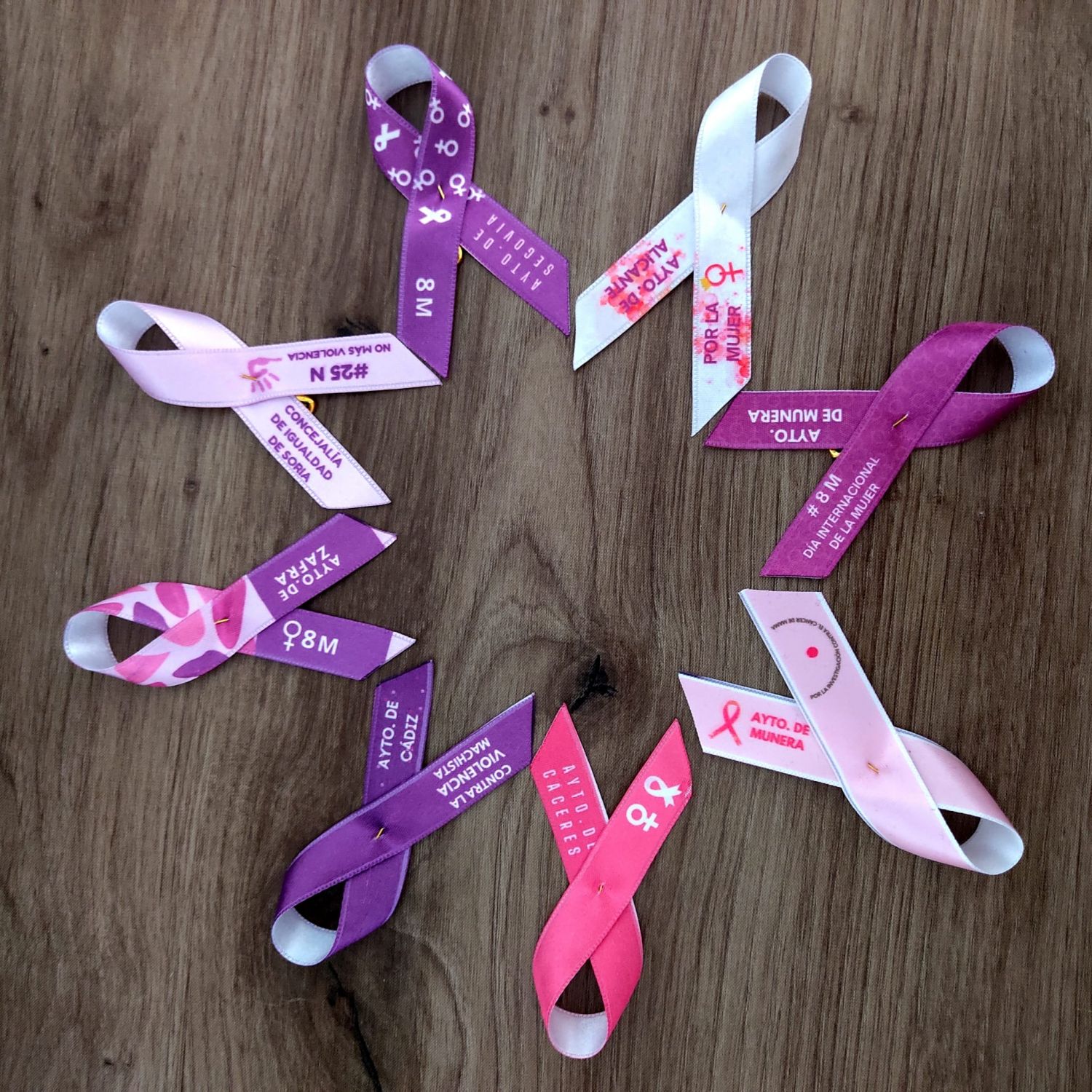 lazos-impresos.jpg Lazos solidarios sublimados a full color - Imagen 1